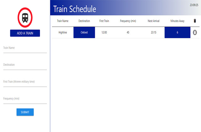 Train Scheduler